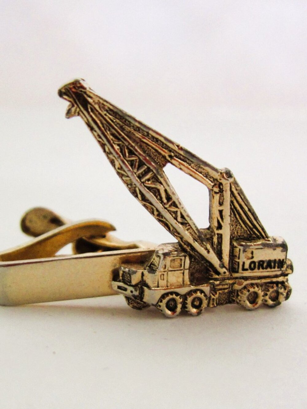 Vintage Crane Tie Bar Clasp Heavy Equipment Mercury Industries Lorain Truck